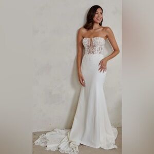 Madi Lane WHITTNEY Wedding Dress – Serene‎ Collection | Size 14 | $2,200 Retail